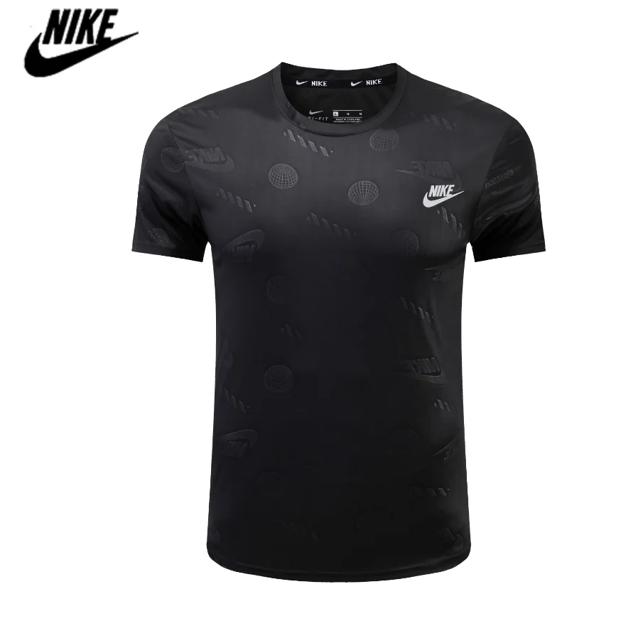 Nike Nike Dri-FIT Black On Black All-Over Print T-Shirt Black