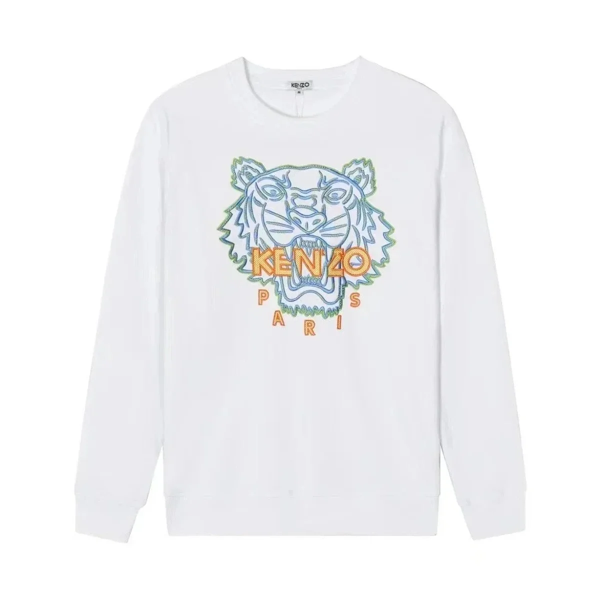 Kenzo Kenzo White Tiger Embroidery Sweatshirt White - 1