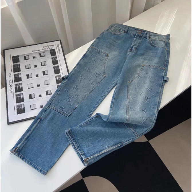 Louis Vuitton Louis Vuitton Monogram Light Blue Jeans Blue