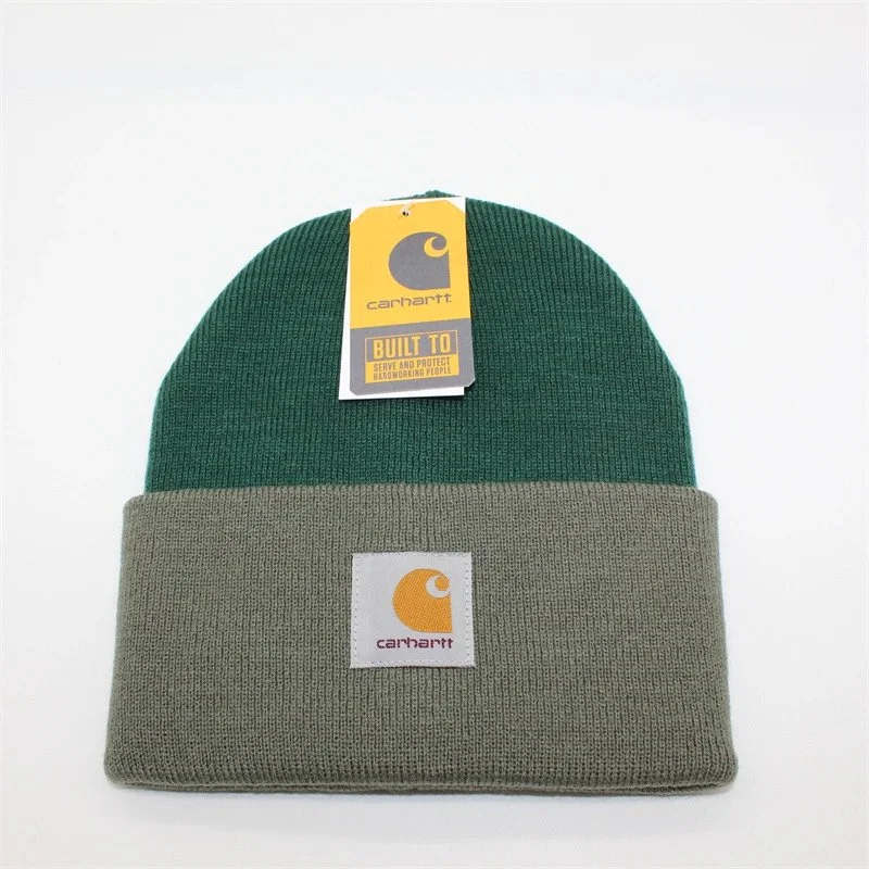 Carhartt Carhartt Dark Green/Grey Beanie Multicolor - 1