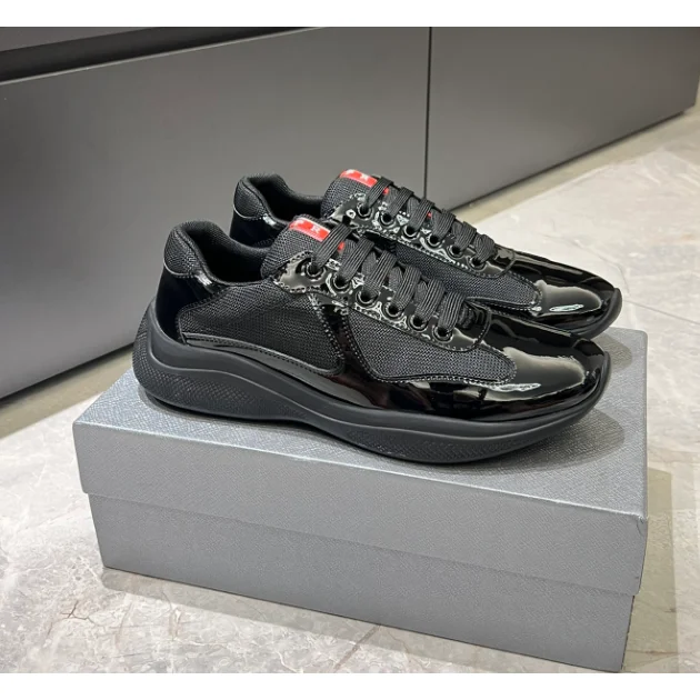 Prada Prada Re-Nylon Black/Red Sneakers Black