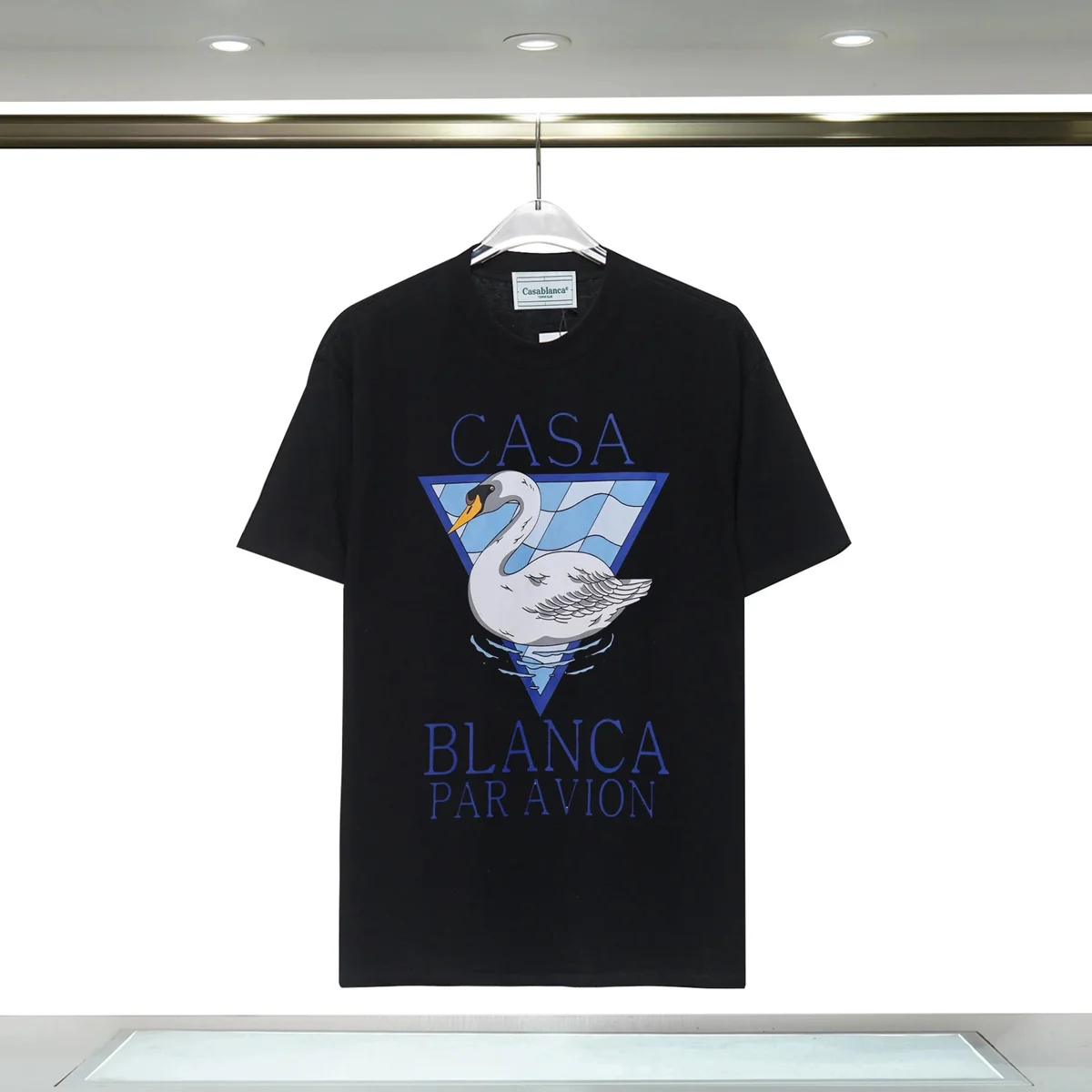 Casablanca Casablanca CASA BLANCA Swan T-Shirt Black Black - 1