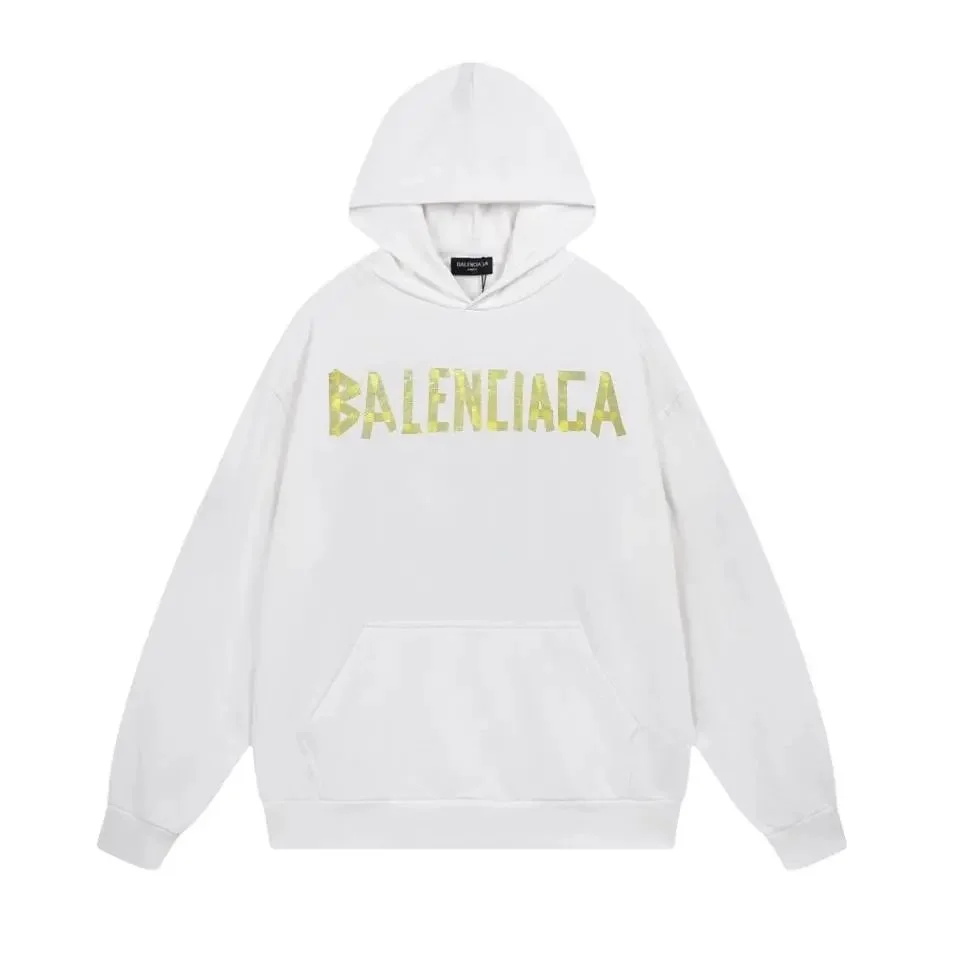 Balenciaga Balenciaga White/Gold Logo Hoodie White