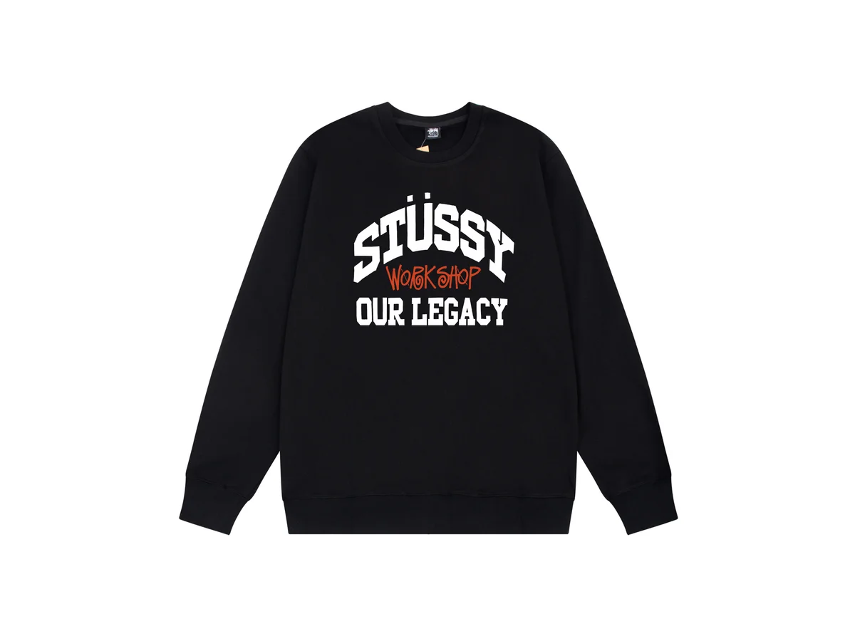 Stussy Stüssy Our Legacy Black Crewneck Sweatshirt Black - 1