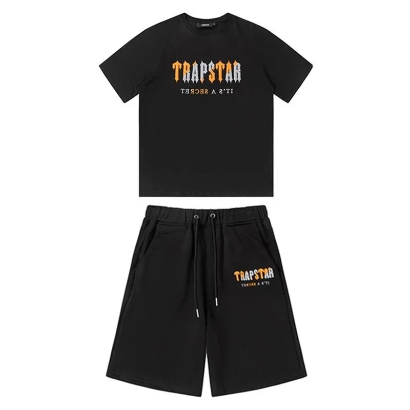 Trapstar Trapstar 2321 Set Black Streetwear Co-ord Set Black - 1