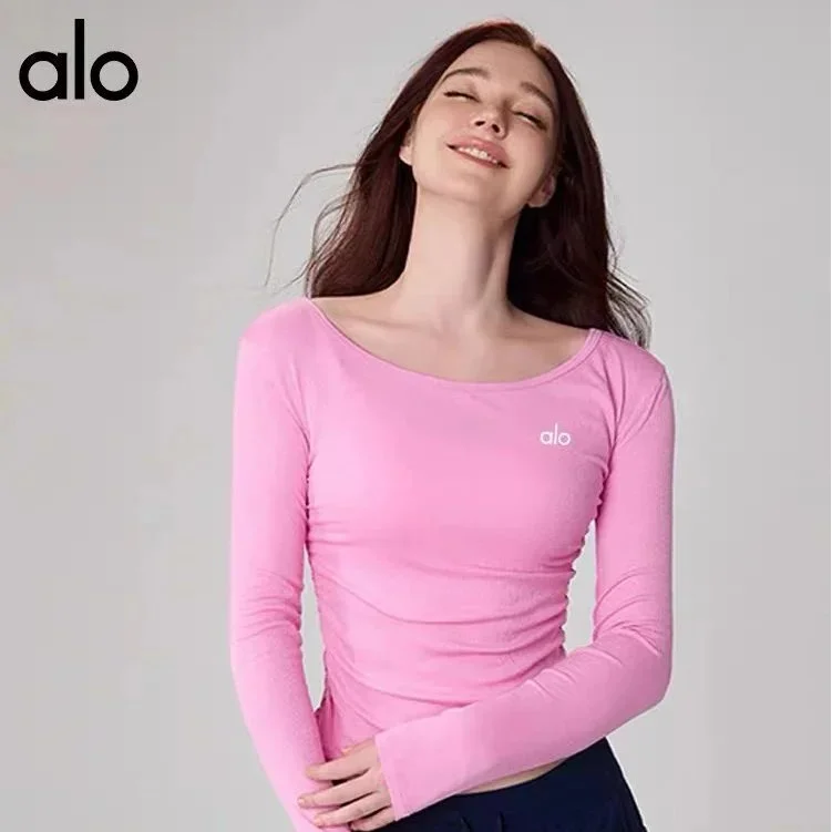 Alo Yoga Alo Lace Up Top Prism Pink Women's Pink - 1
