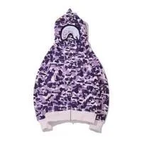 A Bathing Ape A Bathing Ape BAPE STA Purple Camo Hoodie Purple - 1
