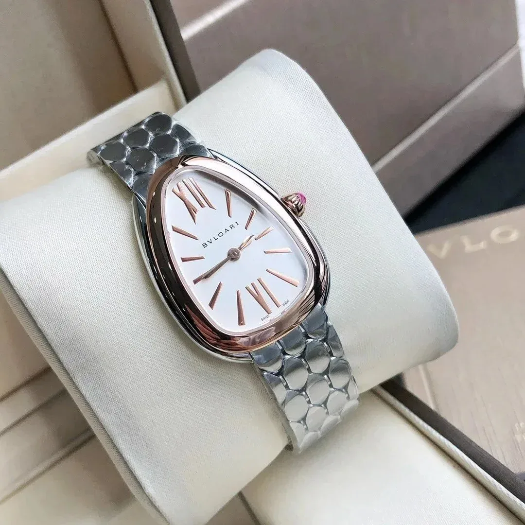 Bvlgari Bvlgari Serpenti Rose Gold & Silver Watch Silver