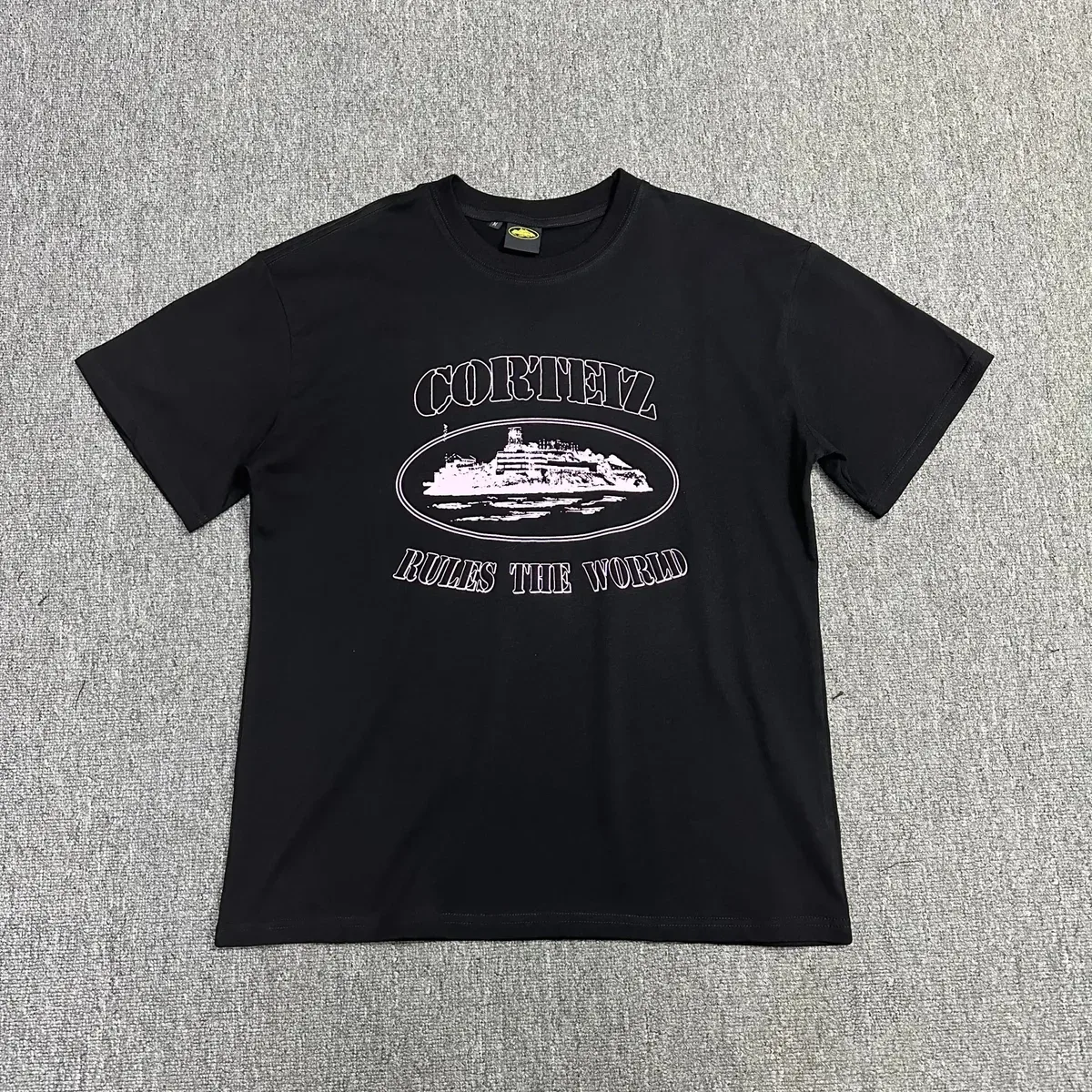 Corteiz Corteiz 15 Black 'Rules The World' T-Shirt Black - 1