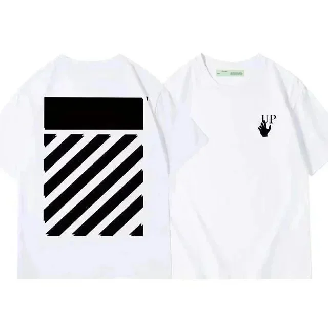 Off-White Off-White Diagonal Black/White T-Shirt White - 1