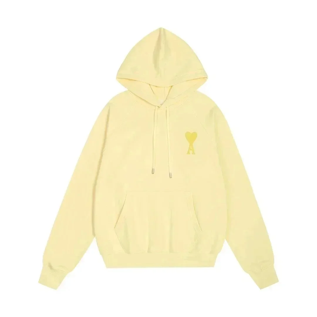 Ami Paris Ami Paris Ami de Coeur Yellow Hoodie Yellow - 1