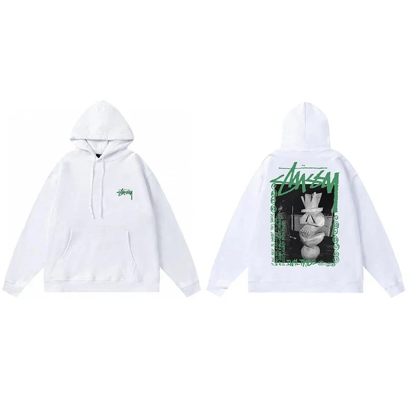 Stussy Stussy Stüssy White Graphic Hoodie White - 1