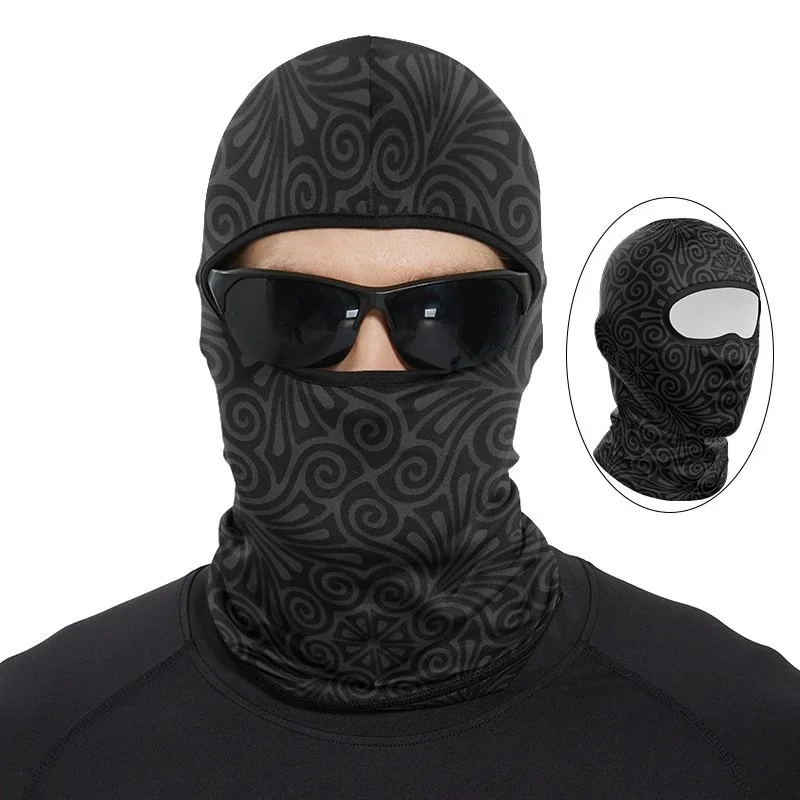 Other TT-208 Patterned Balaclava Headwear Black - 1