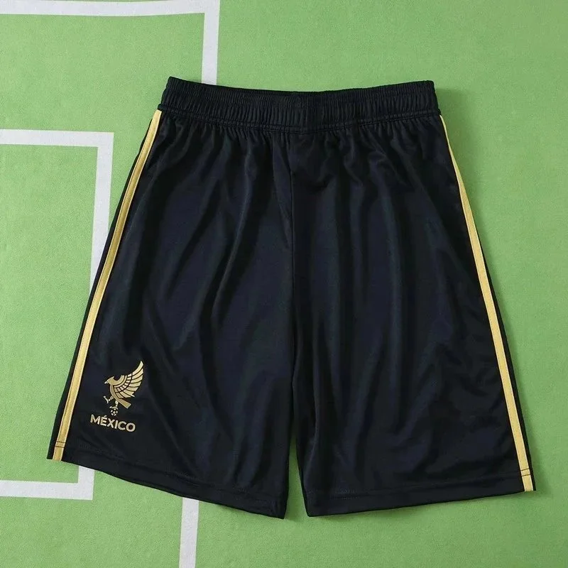 Other Black Gold Mexico Soccer Shorts Black - 1