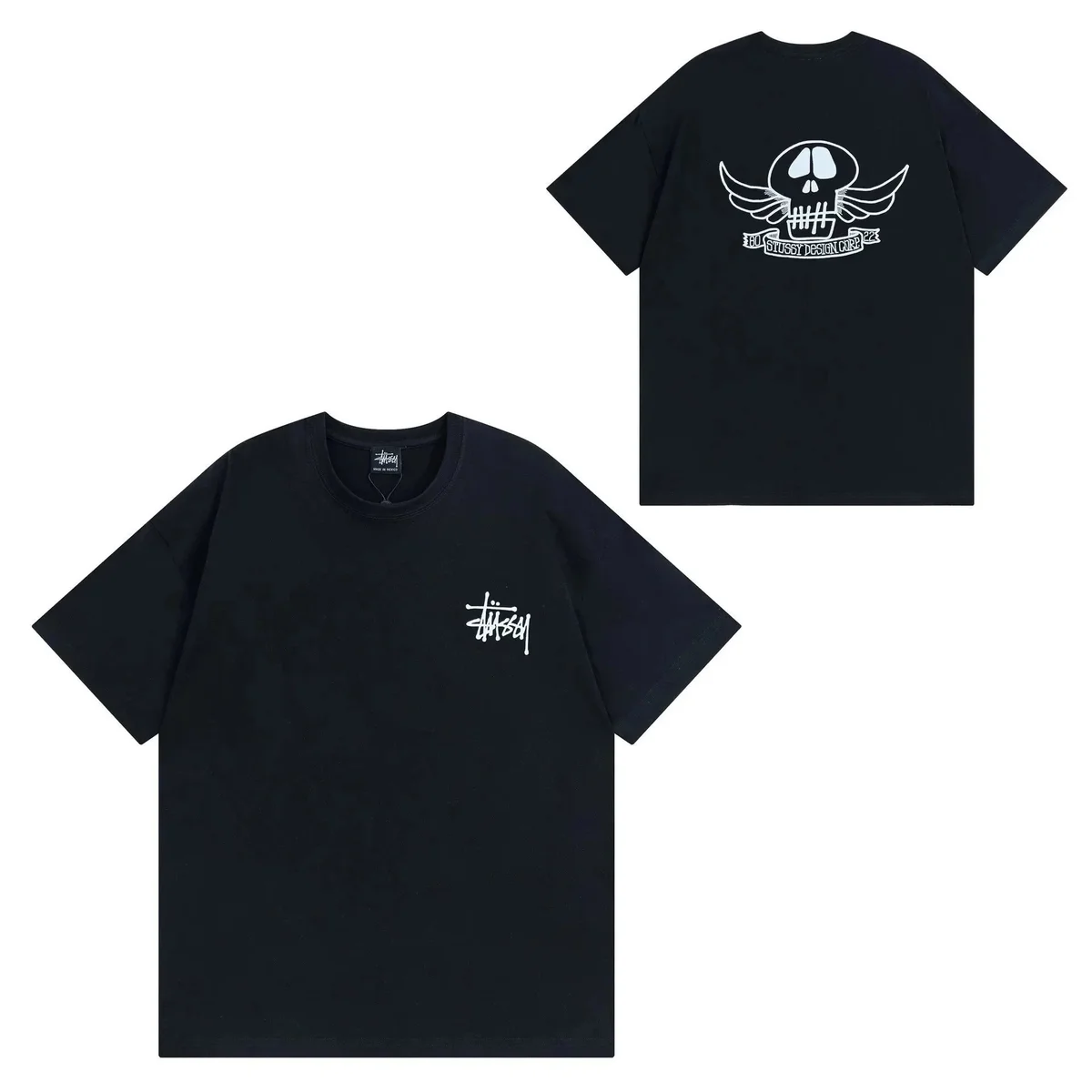 Stussy Stussy Stüssy Logo T-Shirt Black Casual Black - 1