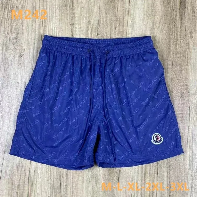 Moncler Moncler Denim Blue All-Over Print Shorts Blue