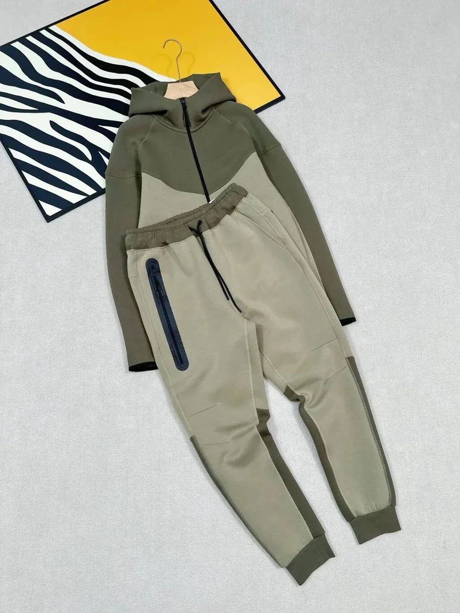 Other Military Green and Khaki Two-Piece Set Green - 1