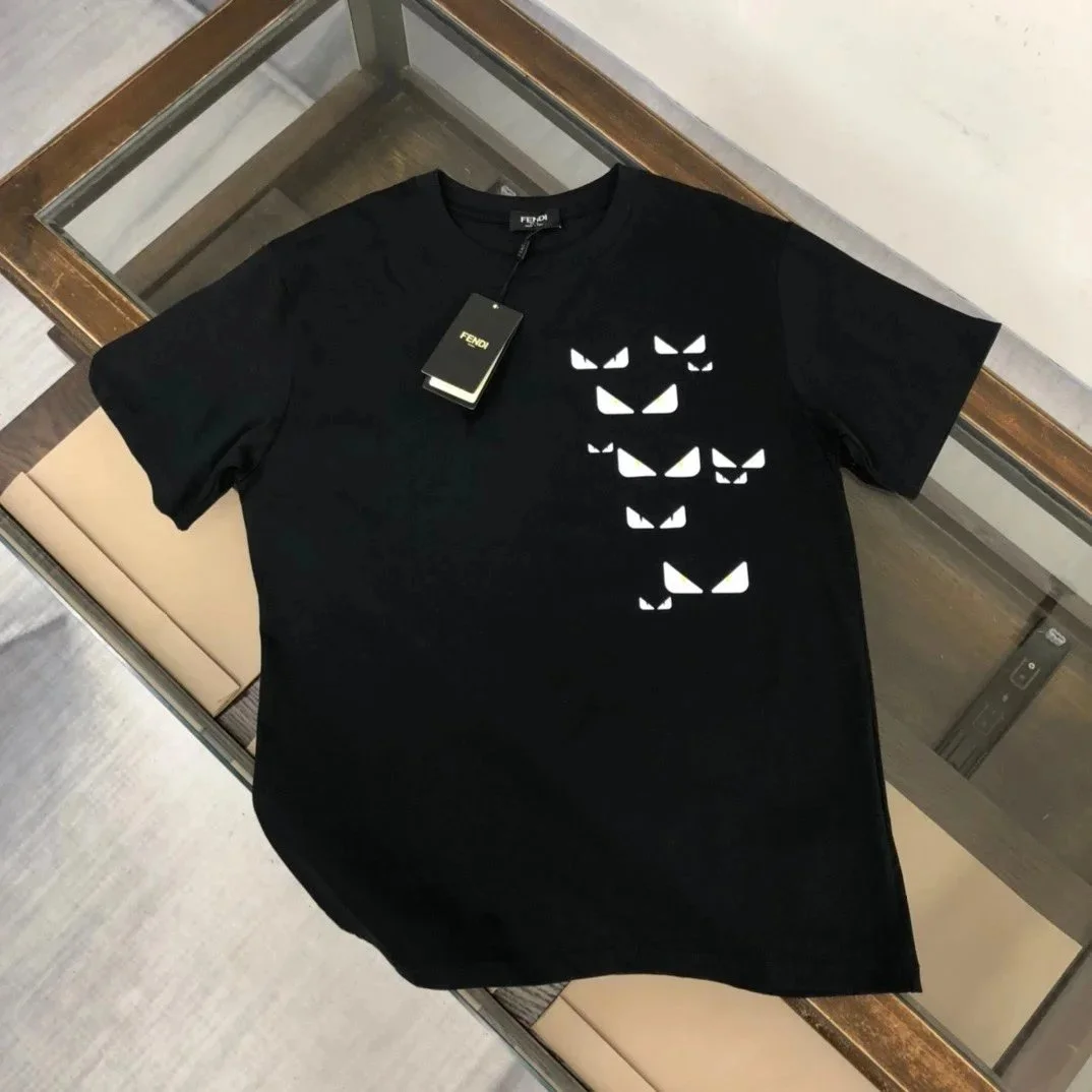 Fendi Fendi Iconic Black/White Monster Print T-Shirt Black