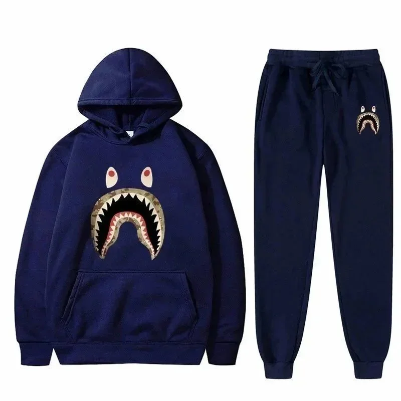 A Bathing Ape A Bathing Ape BAPE STA ABC Camo Shark Tracksuit Navy - 1