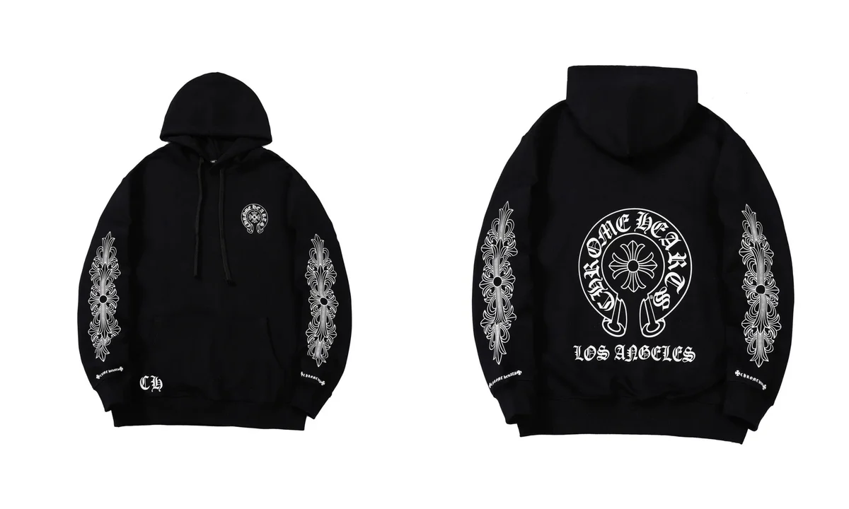 Chrome Hearts Chrome Hearts One Heart Los Angeles Black Hoodie Black - 1