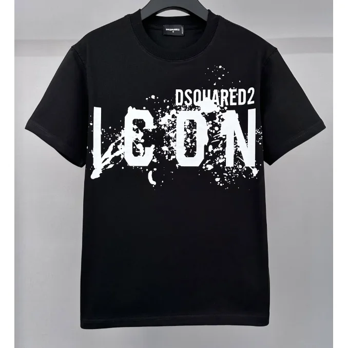 DSQUARED2 DSQUARED2 Icon T-Shirt Black Solid T-Shirt Black - 1
