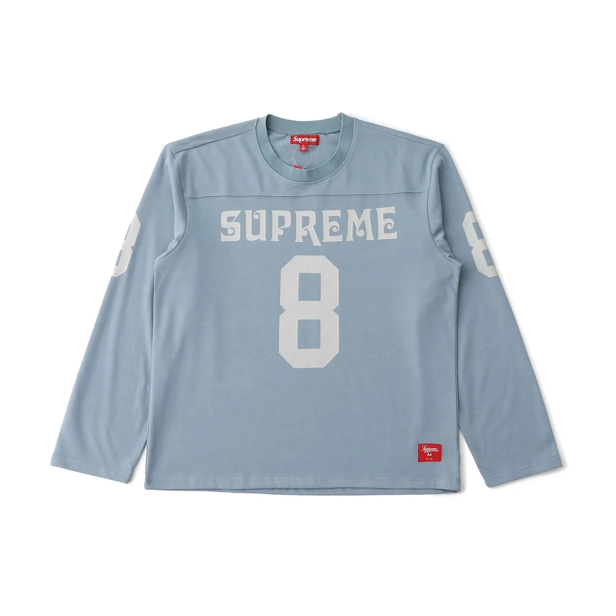 Supreme Supreme Haze Blue Football Jersey Long-Sleeve T-Shirt Blue - 1