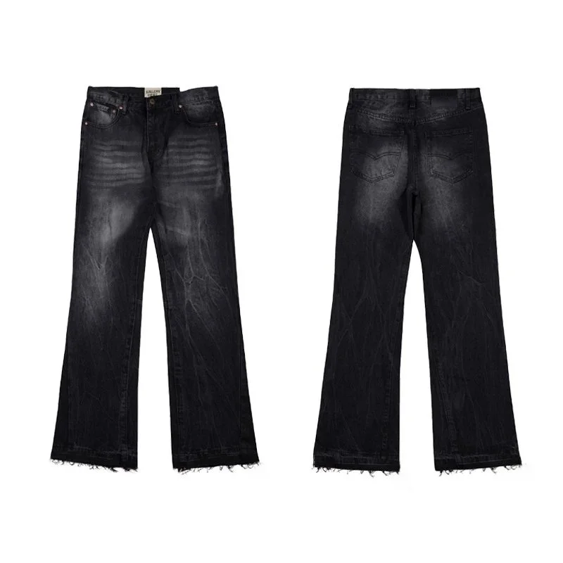 Levis Washed Black Flared Jeans