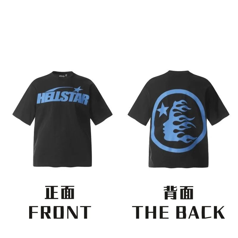 Hellstar Hellstar Black/Blue Graphic T-Shirt Black - 1