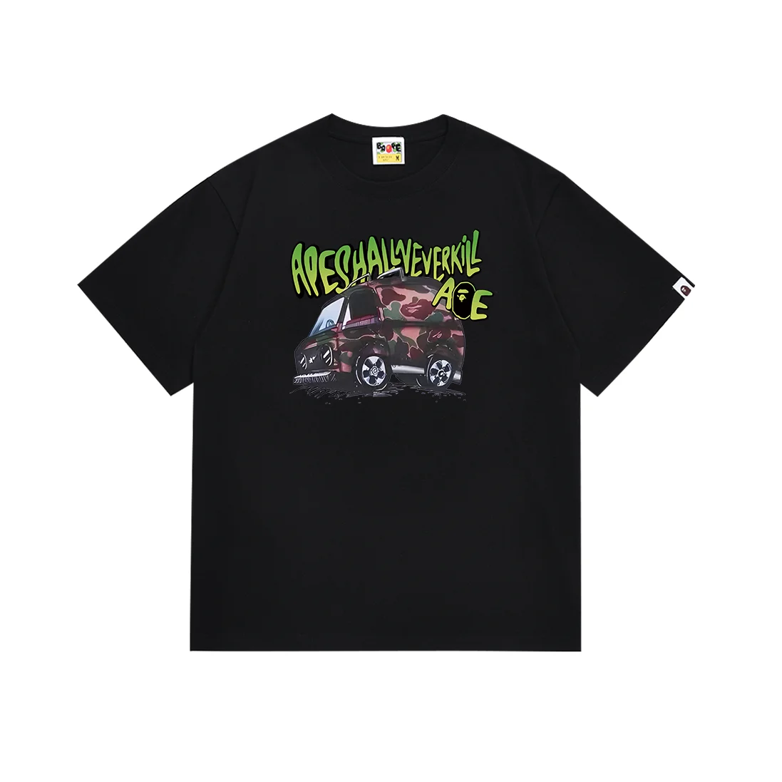 A Bathing Ape A Bathing Ape BAPE STA Triple Black T-Shirt Black - 1