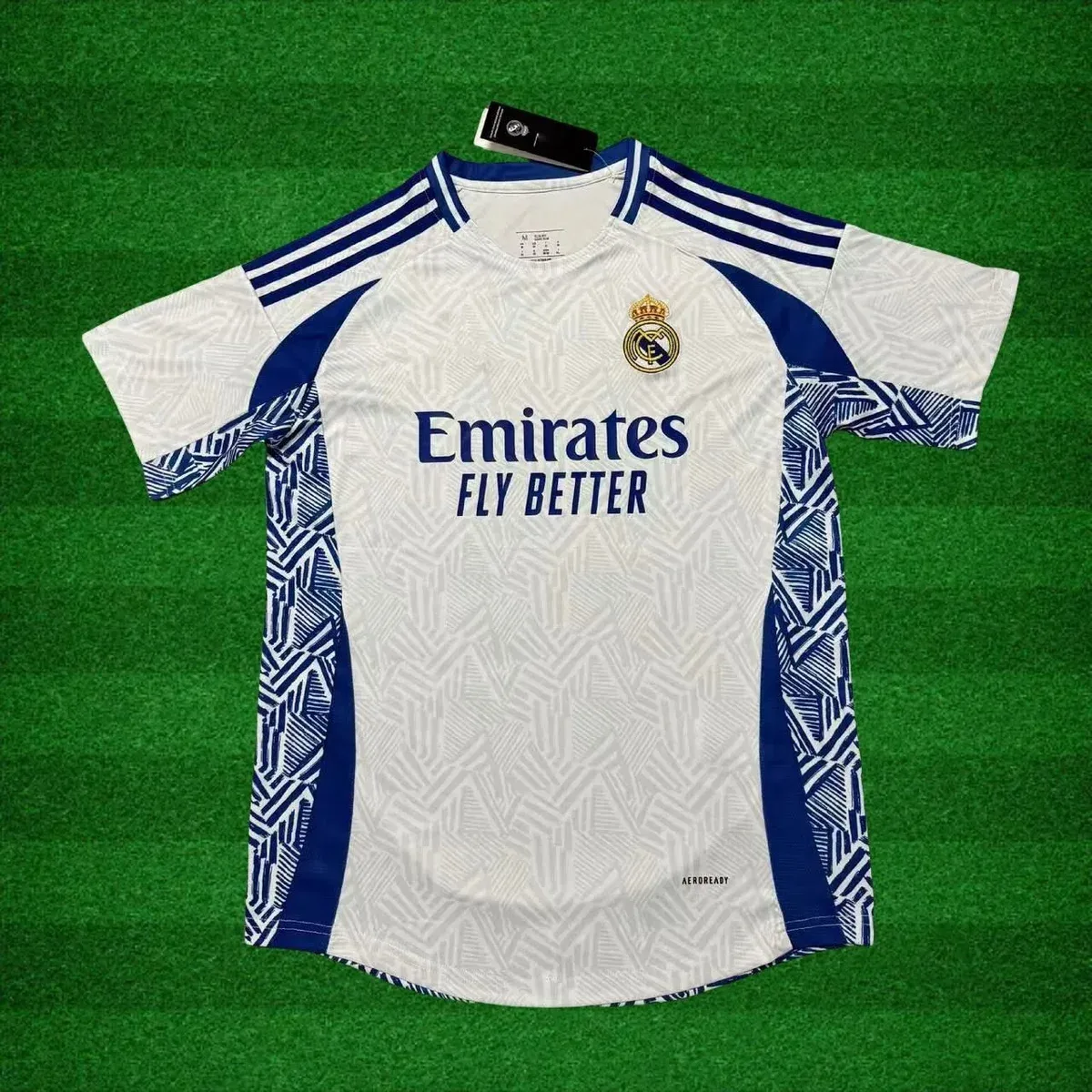 Adidas Adidas Real Madrid Training Jersey White/Blue White - 1