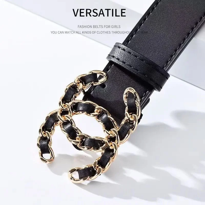Other Black & Gold Chain Belt Black