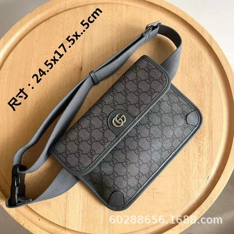 Gucci Gucci GG Supreme Belt Bag Dark Grey Grey - 1