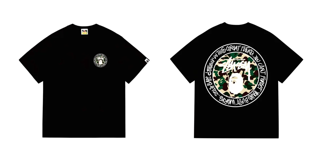 A Bathing Ape A Bathing Ape BAPE STA Black T-Shirt Black - 1