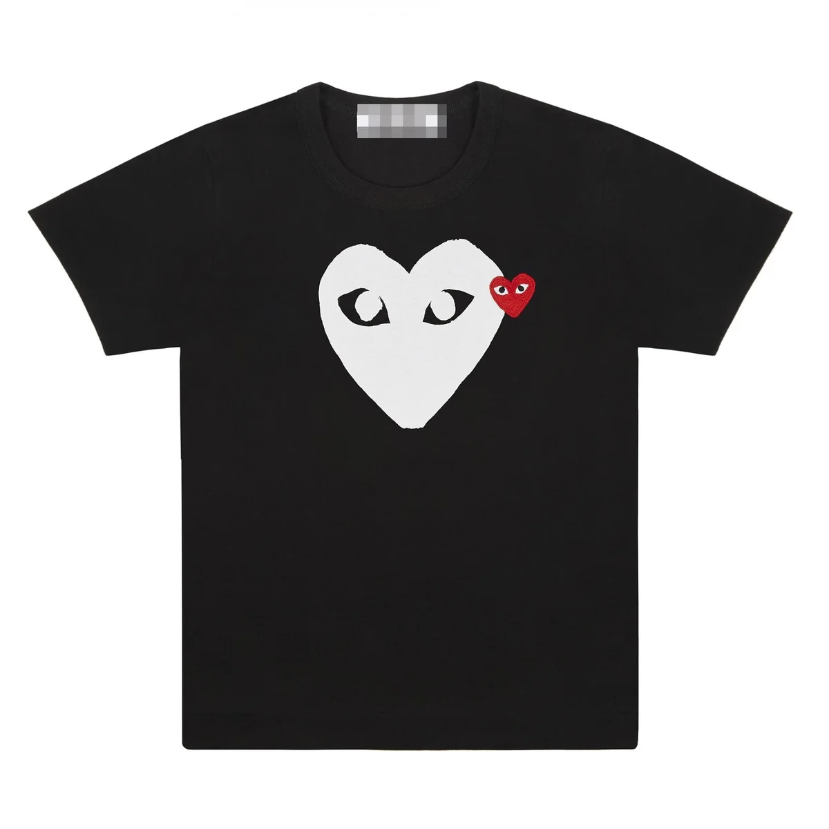 Comme des Garçons Comme des Garçons Heart Logo Black T-Shirt Black - 1