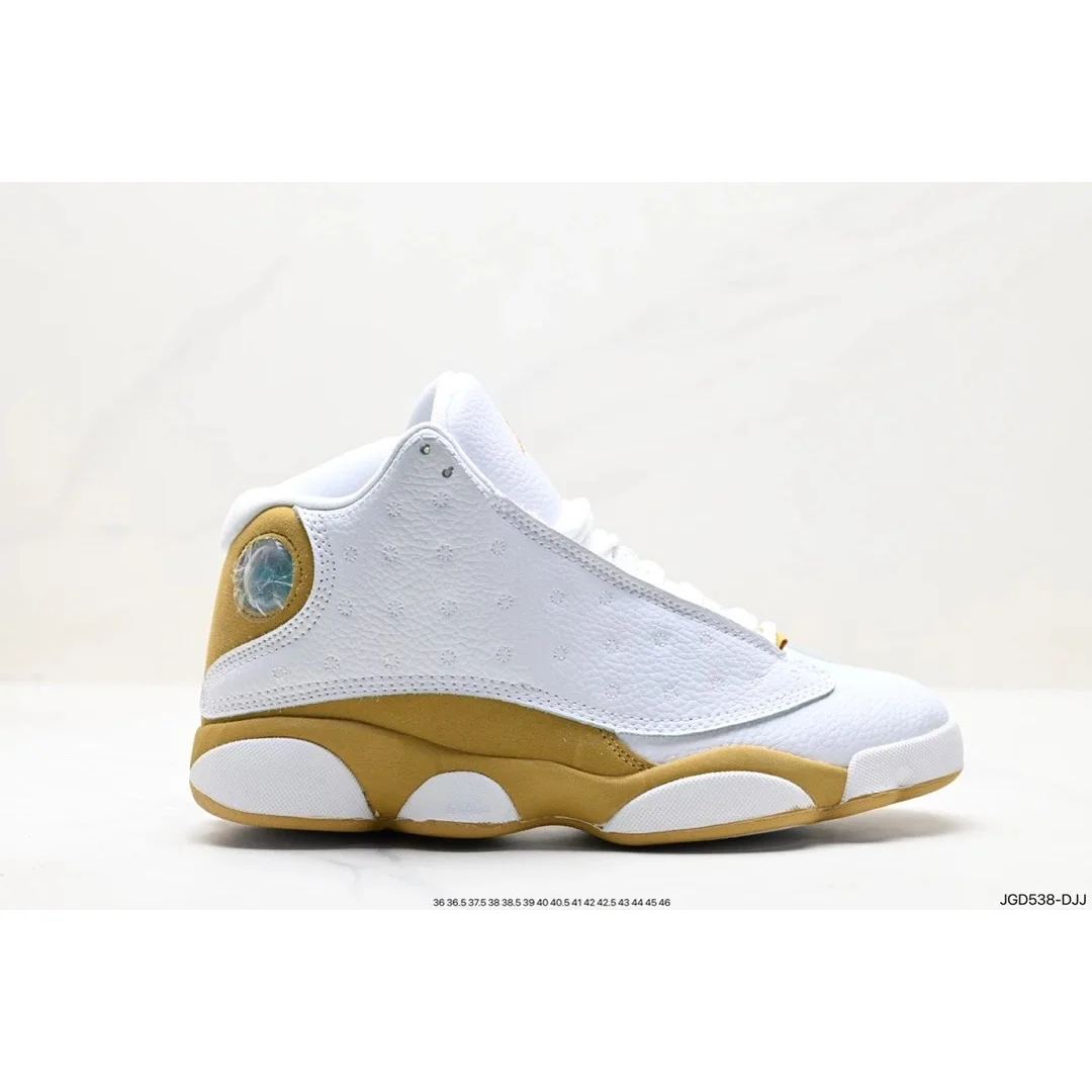 Jordan Jordan Air Jordan 13 White/Gold Sneakers White