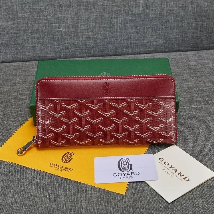 Goyard Goyard Red Goyardine Zip Wallet Red - 1
