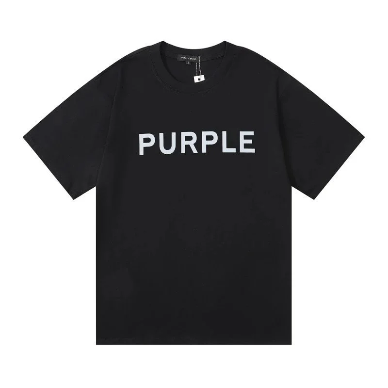 Purple Brand Purple Brand P001 Black 'PURPLE' T-Shirt Black - 1
