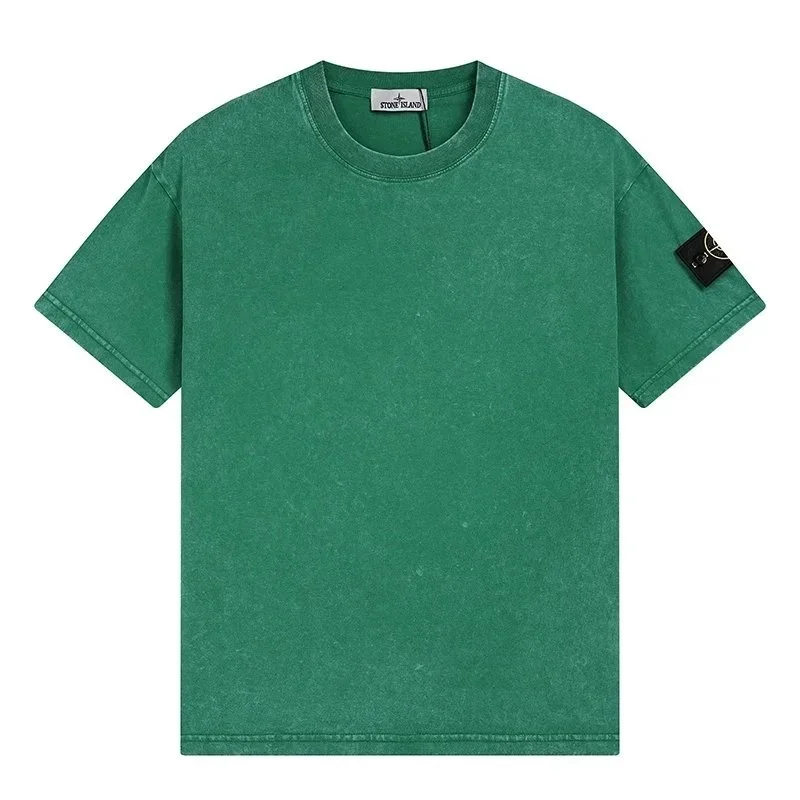 Stone Island Stone Island 68-15 Green Solid T-Shirt Green