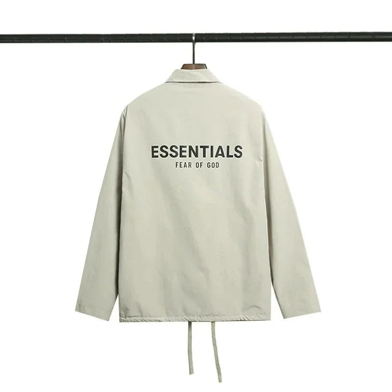 Fear of God Fear of God Essentials Light Beige Windbreaker Jacket Beige