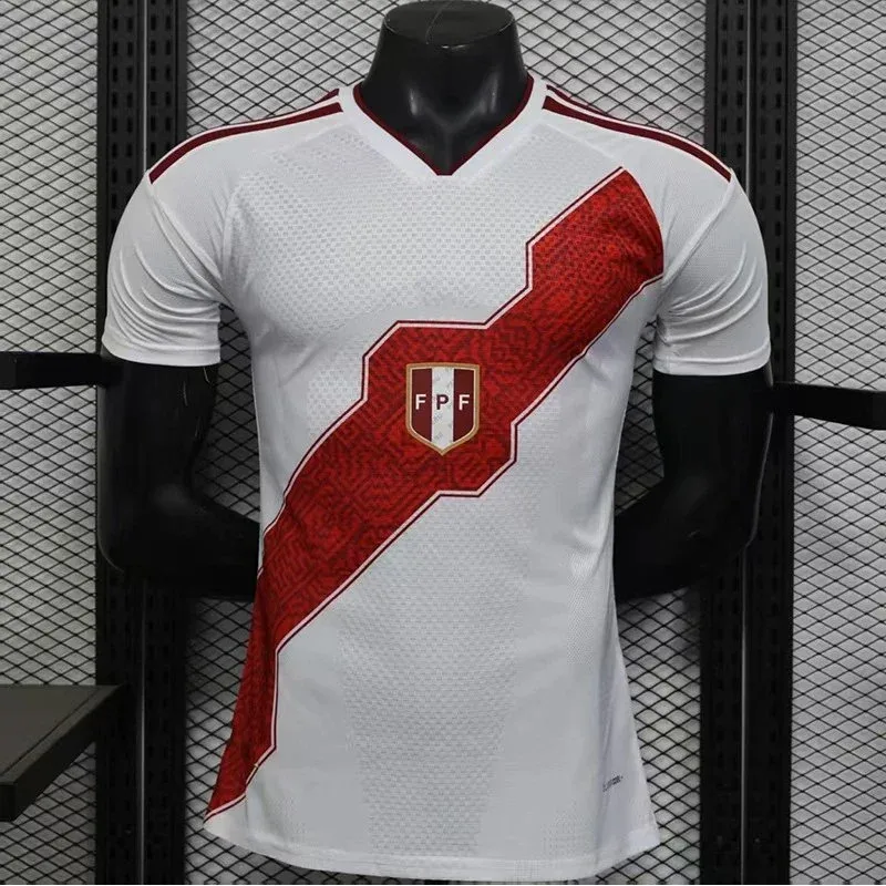 Adidas Adidas Classic Football Peru Home Jersey 2627秘鲁主场 Shirt White - 1