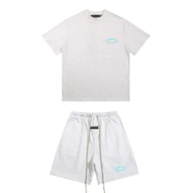 Other White Set White T-Shirt & Shorts Set White - 1