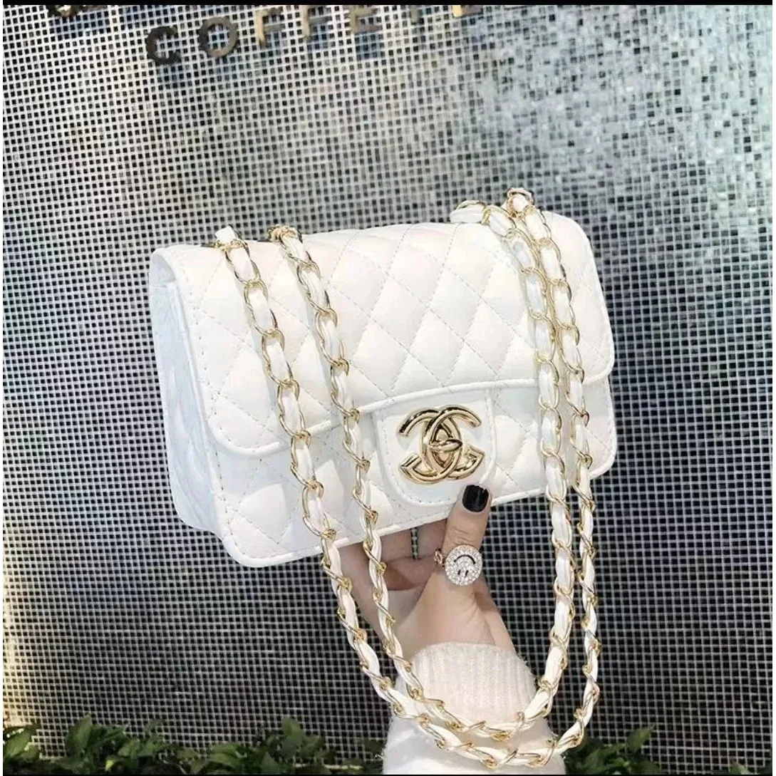Chanel Chanel Classic Flap White Quilted Chain Bag White
