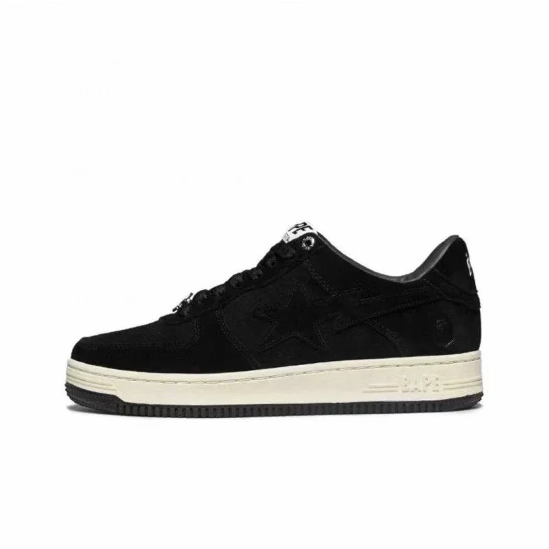 A Bathing Ape A Bathing Ape BAPE STA Black Suede Sneakers Black - 1
