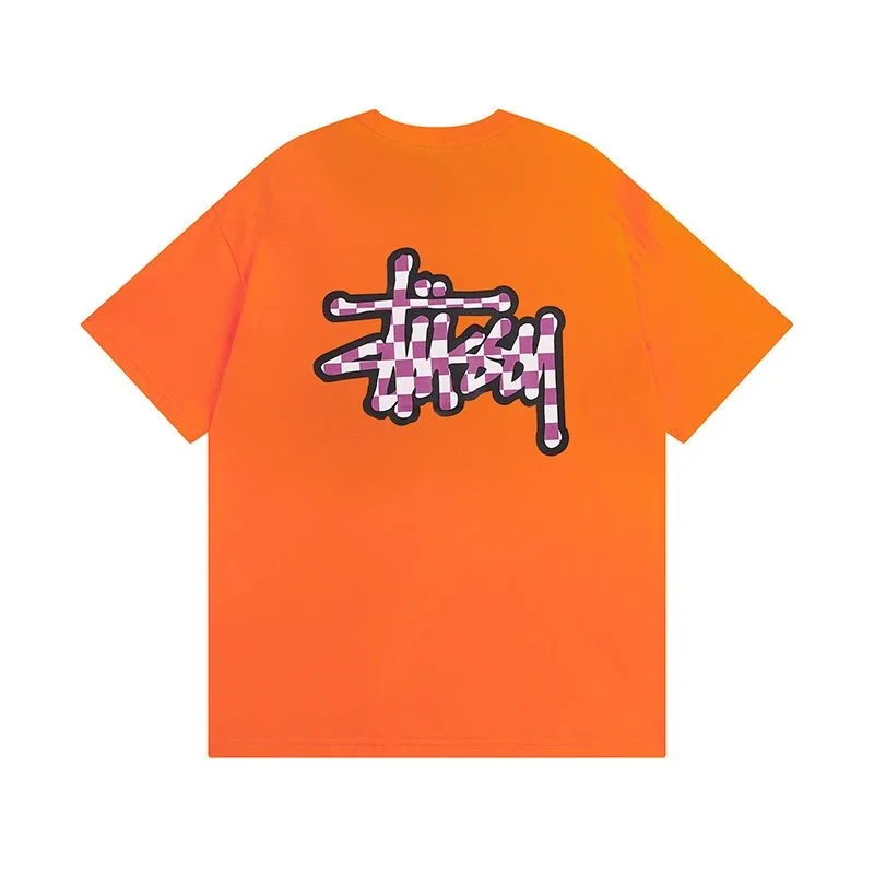Stussy Stussy Basic Logo Orange T-Shirt Orange - 1