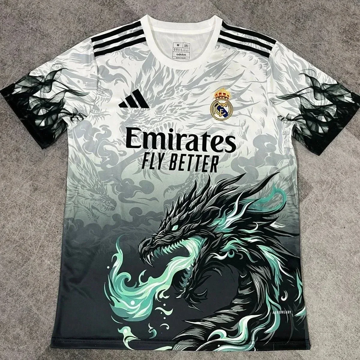 Adidas Adidas Matchwear Dragon White/Black/Teal T-Shirt Multicolor - 1