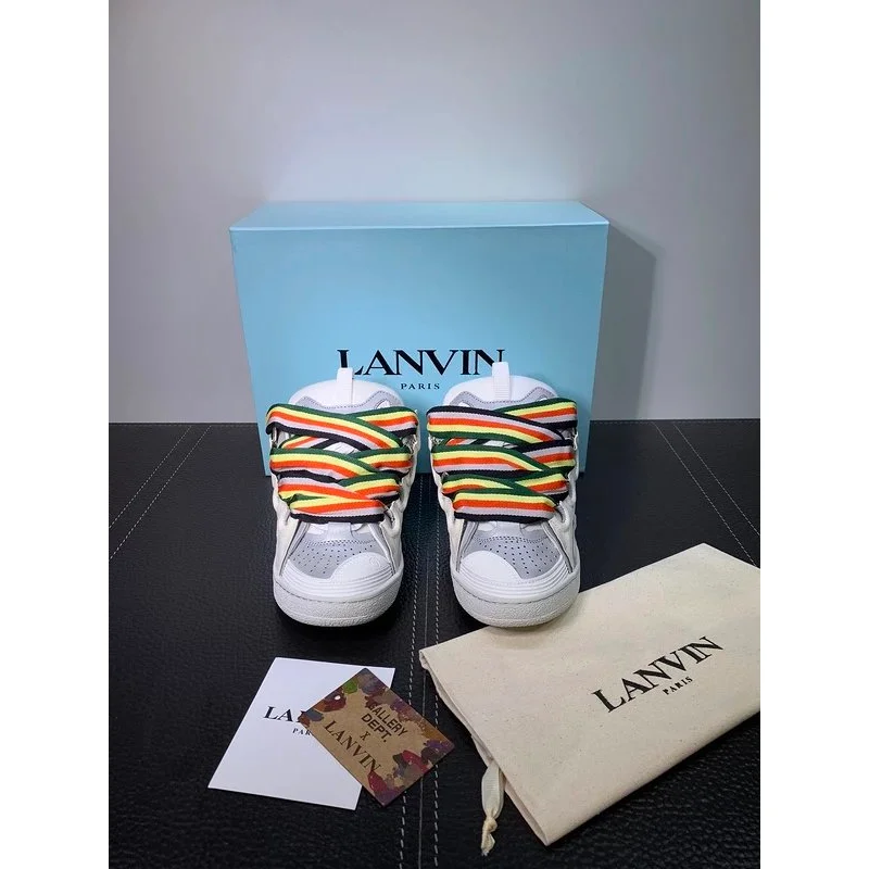 Lanvin Lanvin White/Multicolor Laces Sneakers White