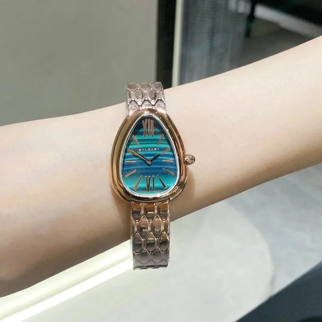 Bvlgari Bvlgari Serpenti 18 Blue/Gold Teardrop Watch Blue - 1