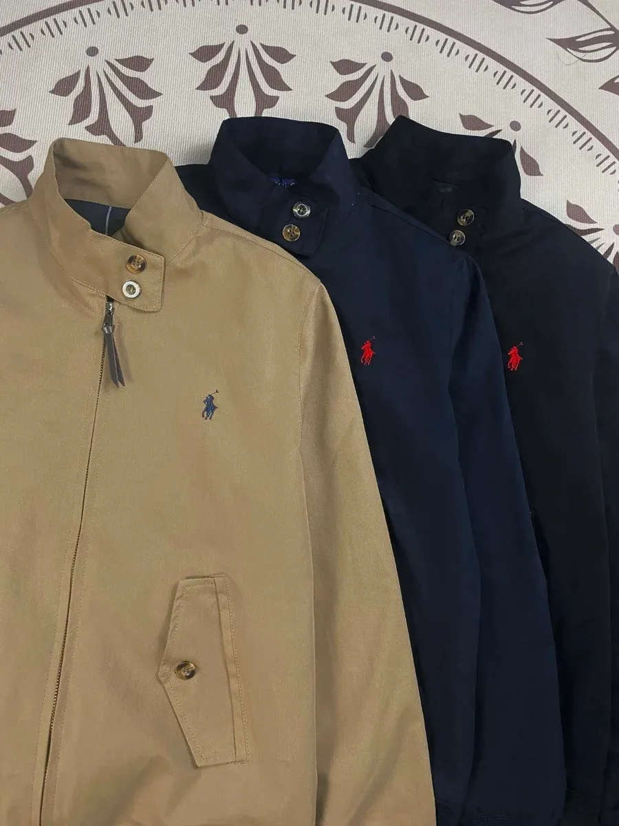 Polo Ralph Lauren Polo Ralph Lauren Harrington Jacket Khaki/Navy/Black Black - 1