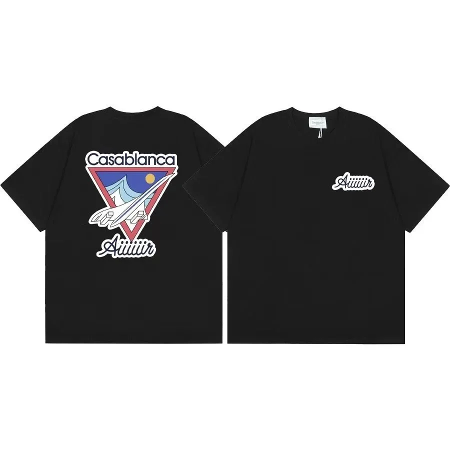 Other Black Casablanca Aiuiuir T-Shirt Black - 1