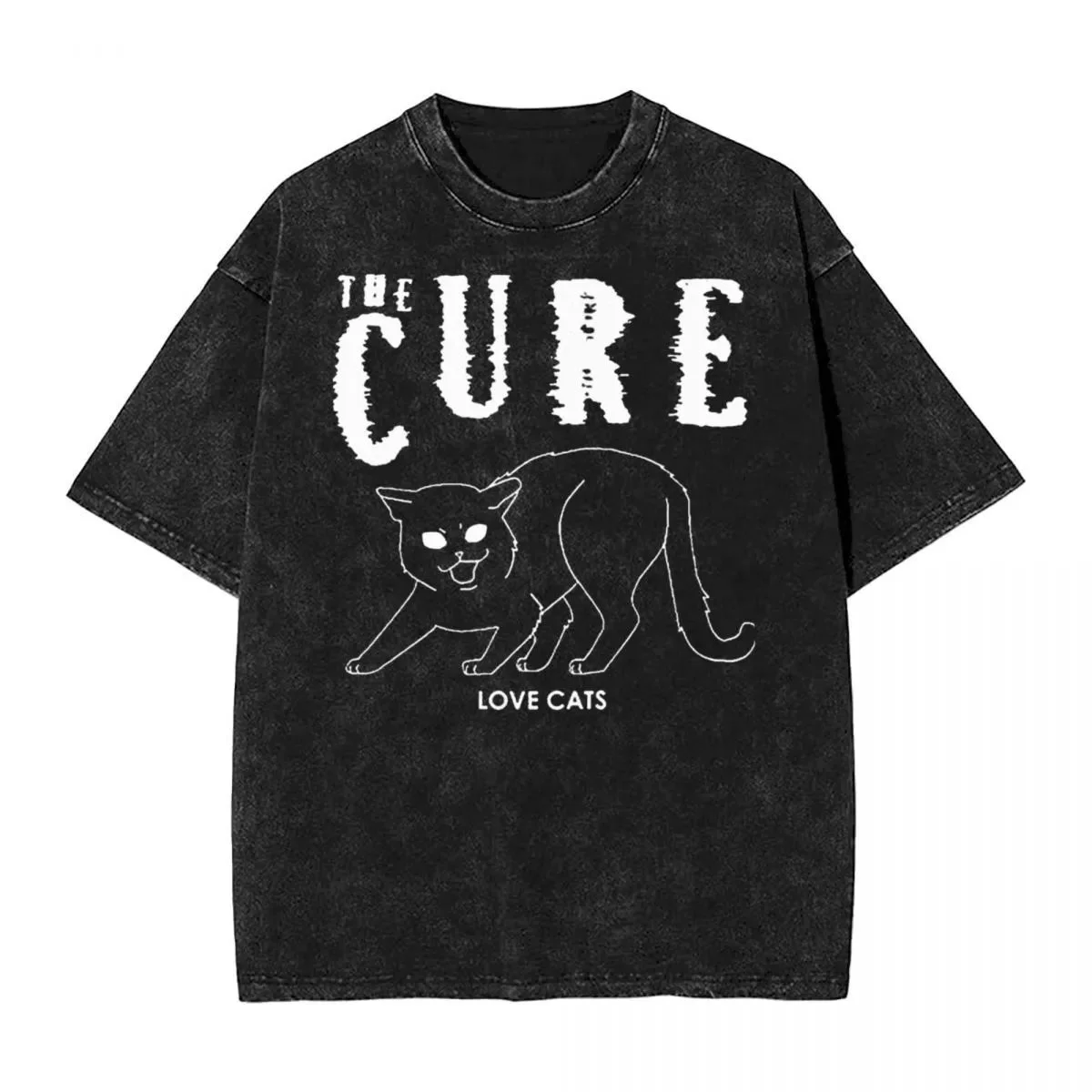 Other The Cure Love Cats Black T-Shirt Black - 1
